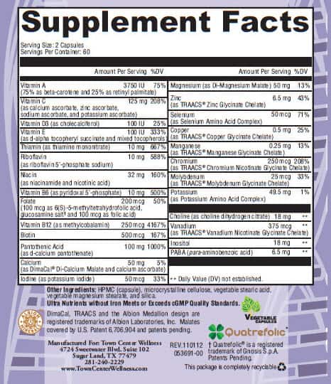 Ultra ingredientes nutrientes (sem glúten)