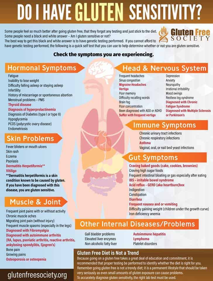 Gluten Sensitivity Intolerance Self Test GlutenFree Society