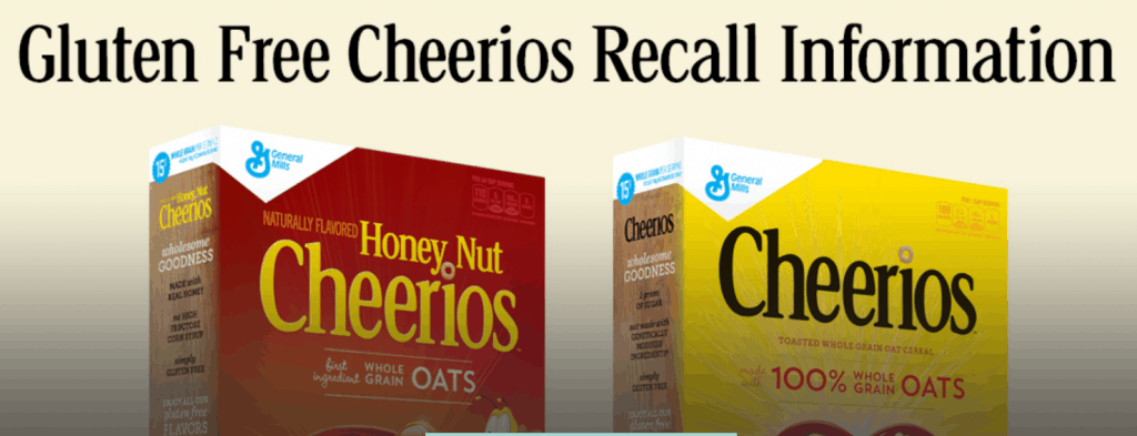 Gluten free cheerios recall