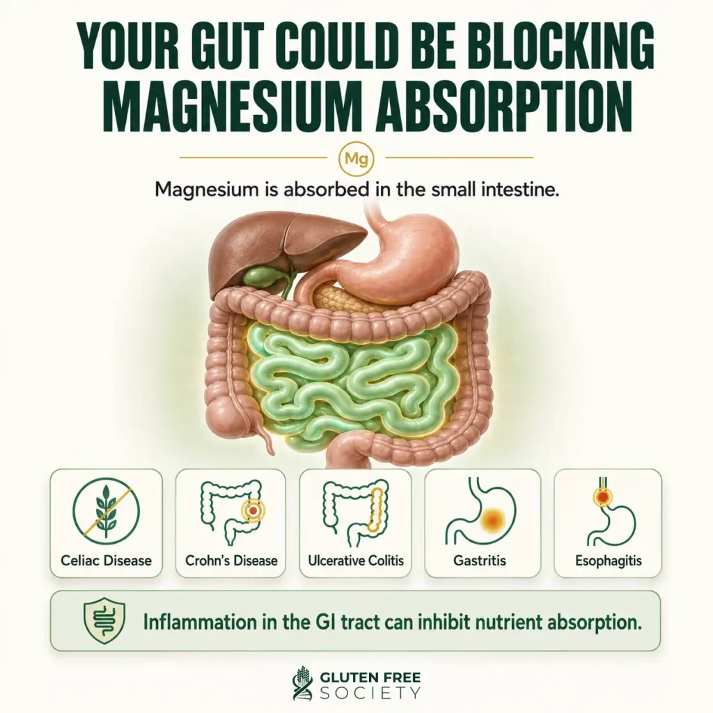 Gut Inflammation Can Block Magnesium Absorption copy - Gluten Free Society