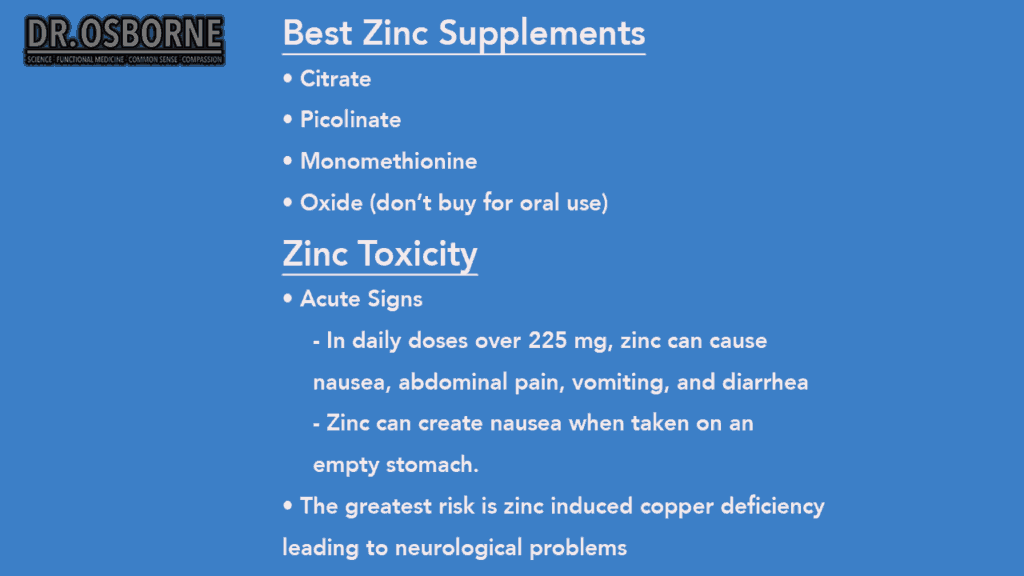 best forms of zinc