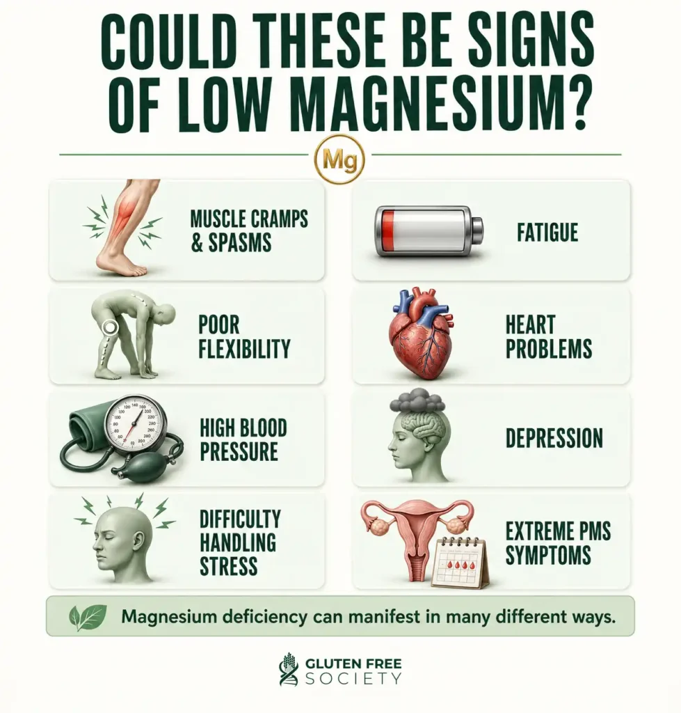 signs of low magnesium copy - Gluten Free Society