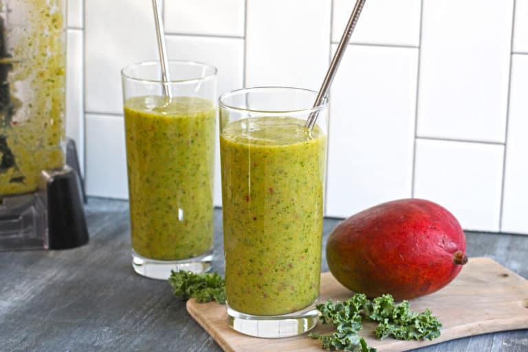 Kale and Mango Smoothie Gluten Free Society