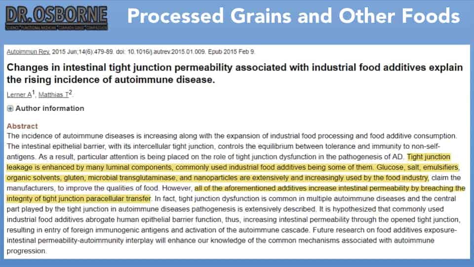 processed grains and other foods