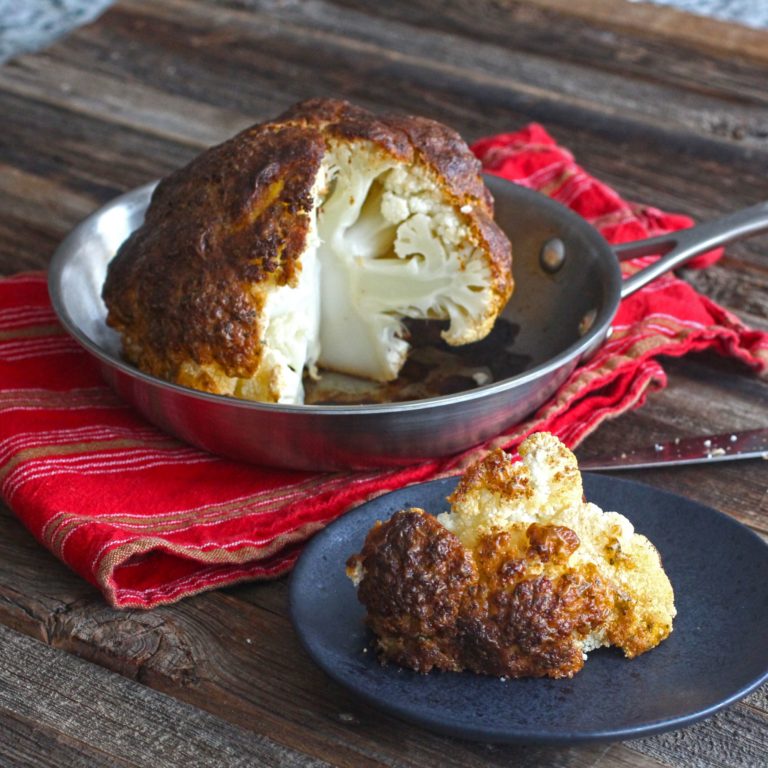 Whole Roasted Cauliflower with Za'atar Gluten Free Society