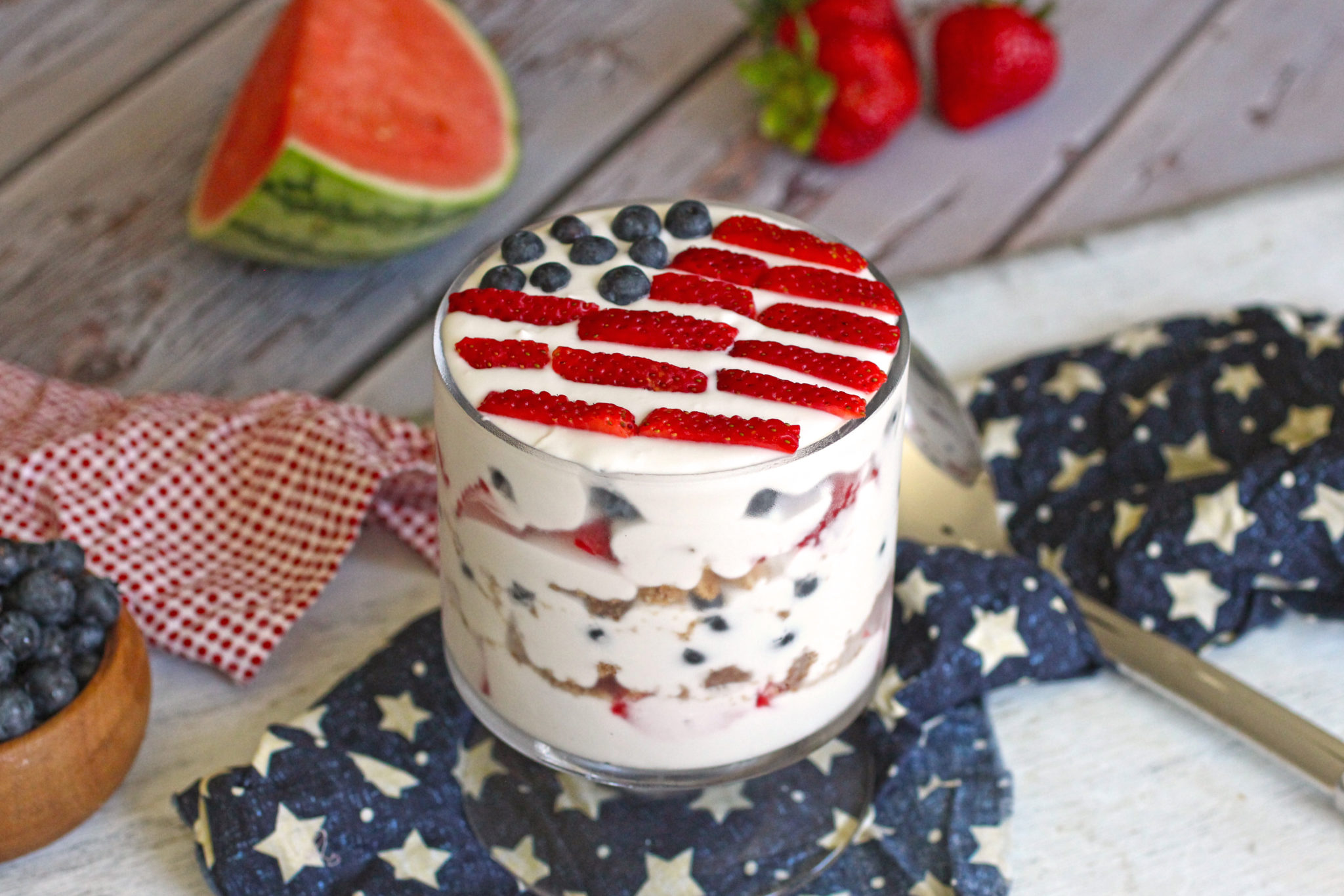 4th of july trifle bowl