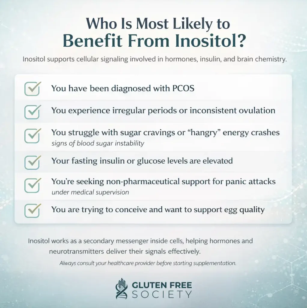Inositol benefits for specific health conditions.
