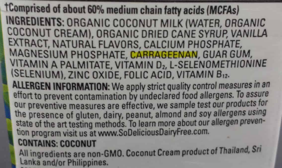 Carrageenan; It's Just a Component of Seaweed and It Won't Give